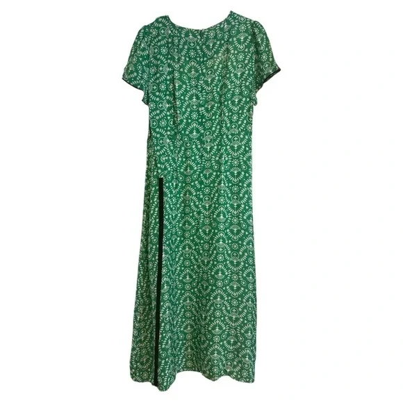 Cefinn Rosie Poplin Midi Dress in Green US Size 12